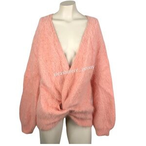 Semicouture Maglia Donna Angora Peach Knot Sweater Medium